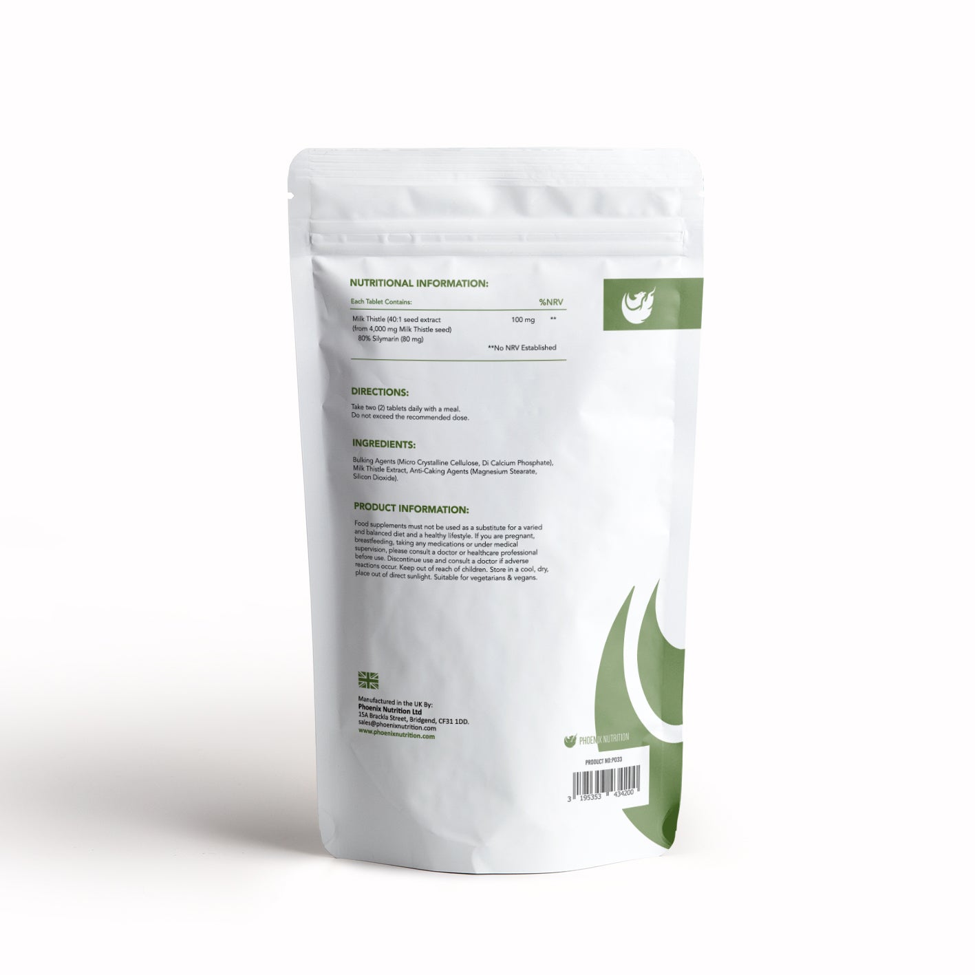 Milk Thistle Extract Tablets 4000 mg