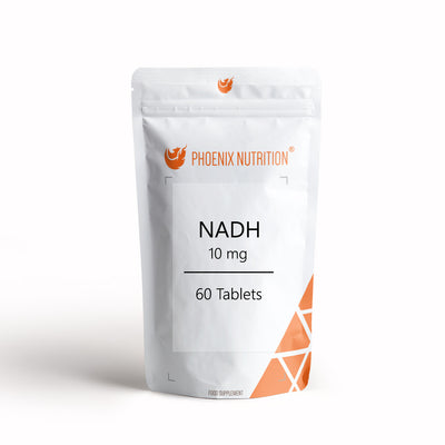 NADH x 60 tablets 10mg front of pouch Phoenix Nutrition